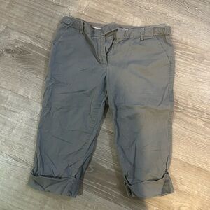 Old Navy Slate Gray Trousers size 8 mid rise